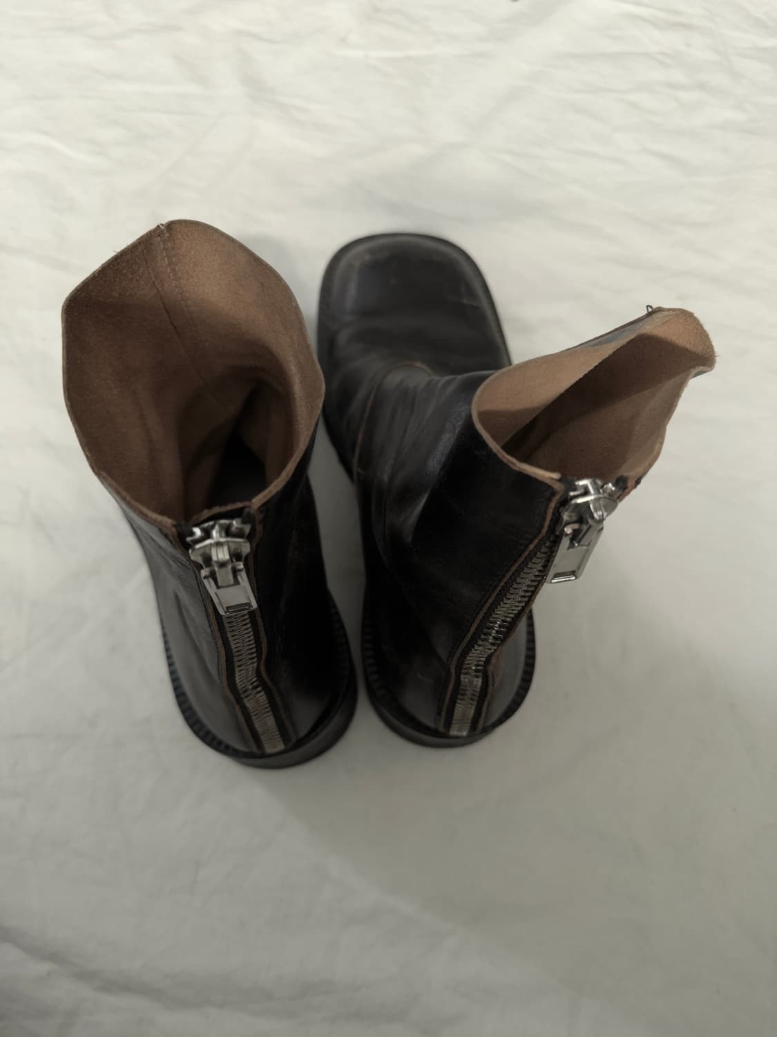 MM6 스퀘어토 백지퍼 부츠 상품이미지3