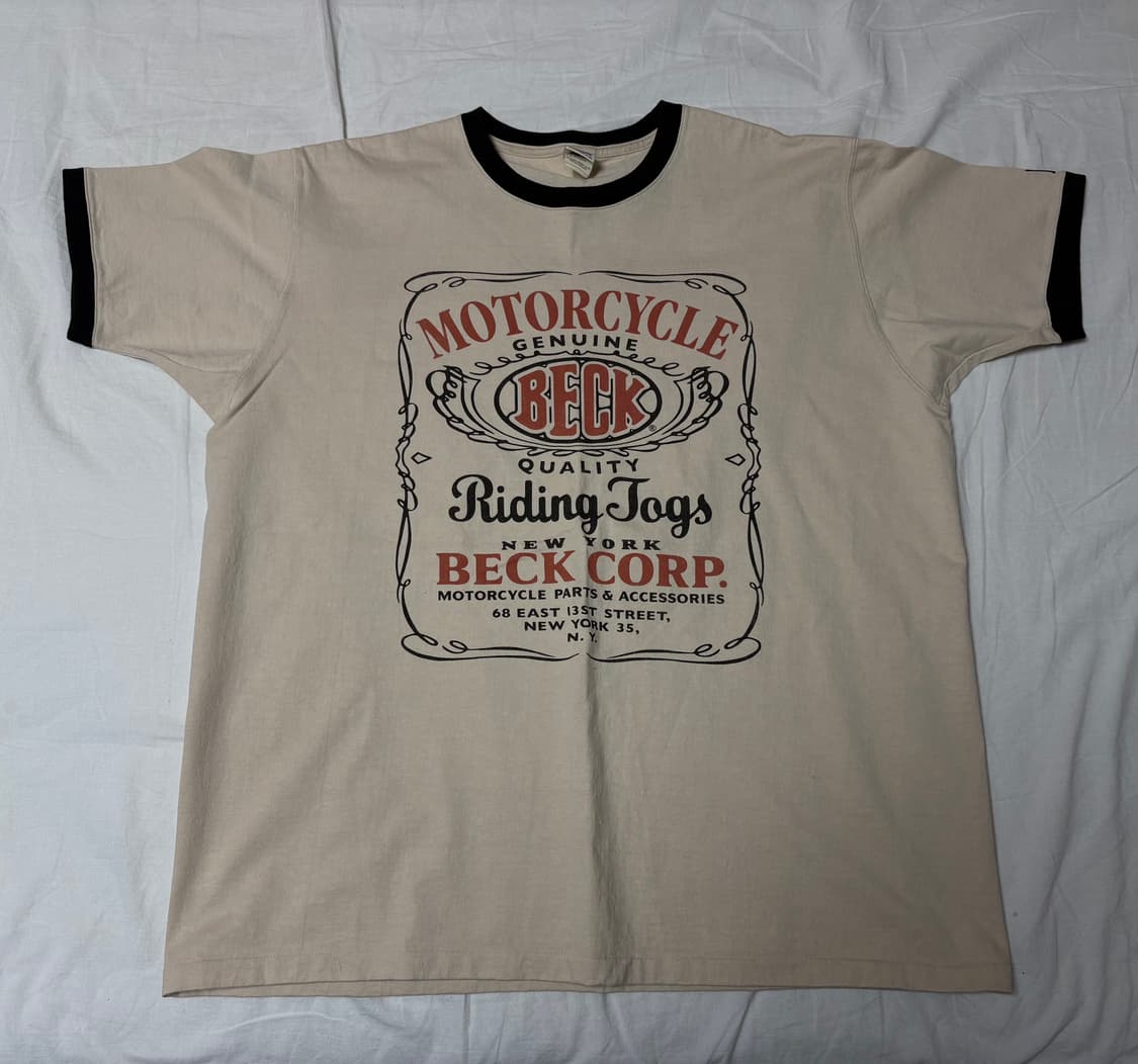 토이즈맥코이 조니링거티 티셔츠 BECK CORP 베이지 상품이미지1