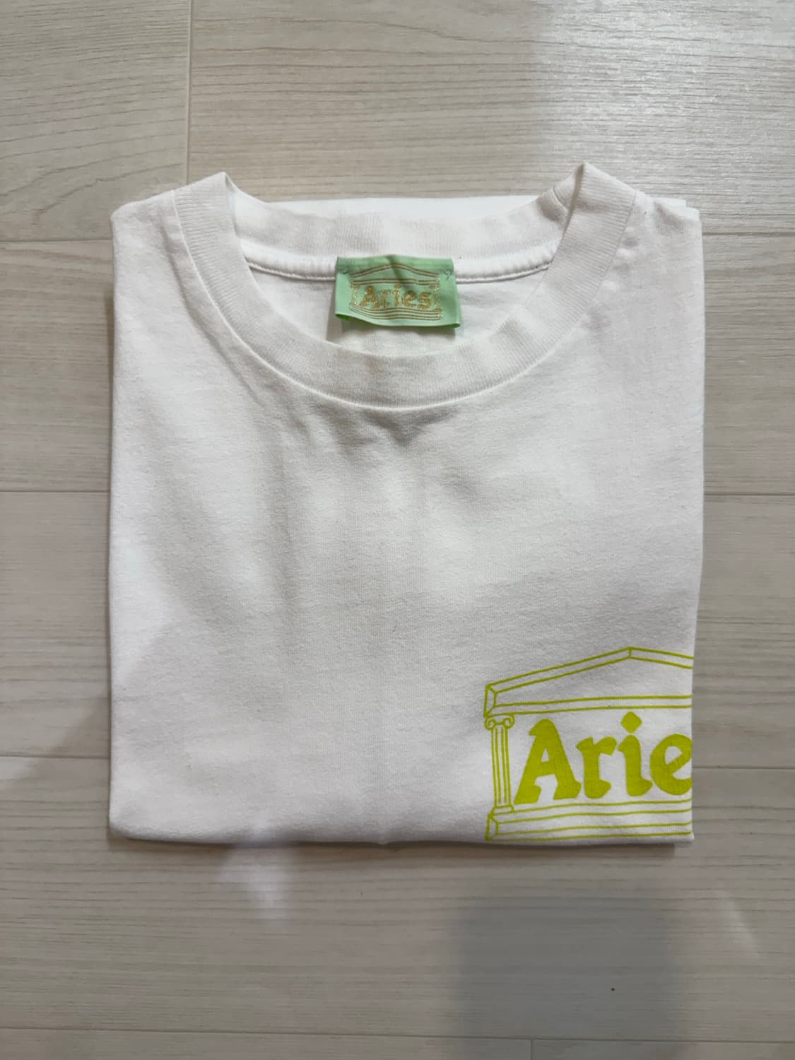 Aries 템플로고 화이트 반팔티 M 상품이미지5