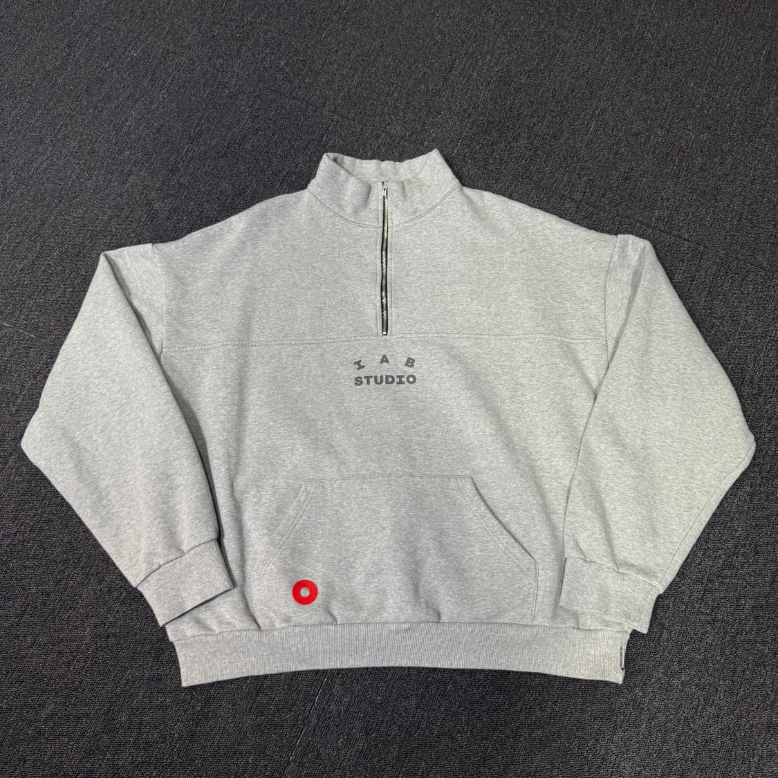 아이앱 스튜디오 x 현대 모비스 하프 집 풀오버 그레이 상품이미지1