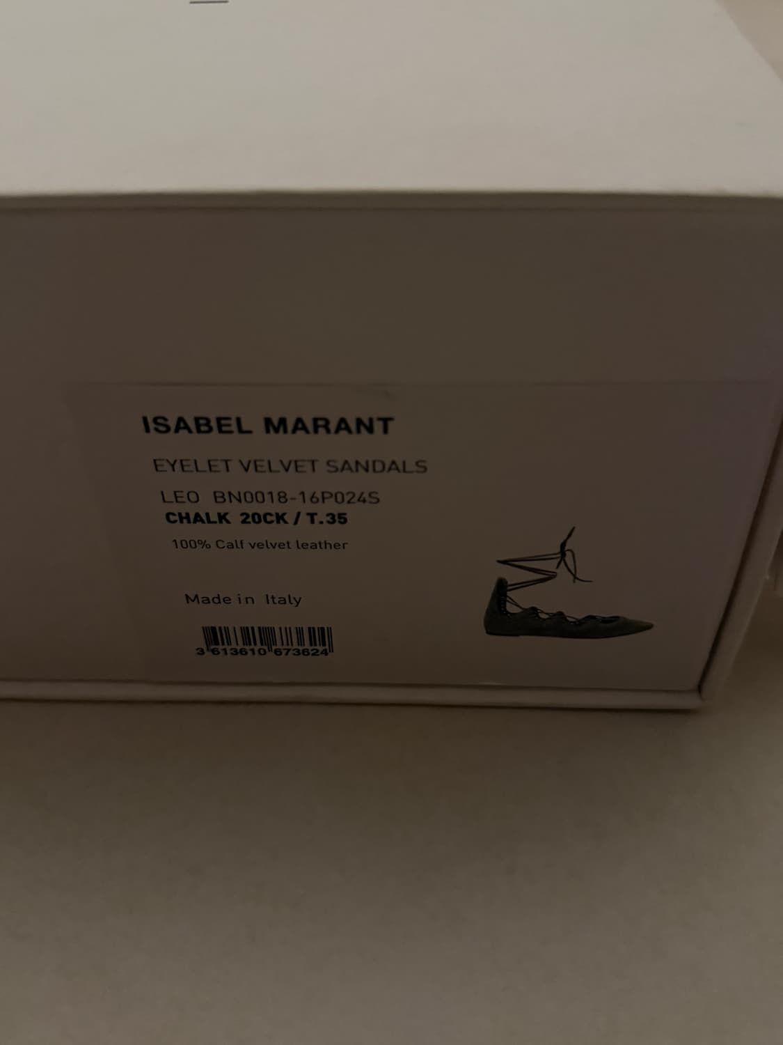 Isabel marnat eyelet velvet sandals 상품이미지4