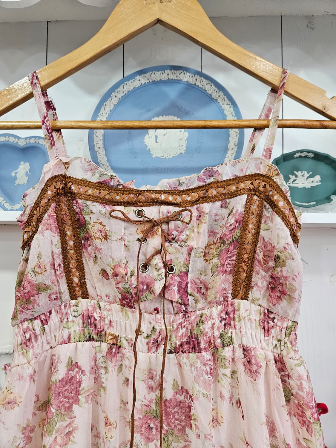 플라워 쉬폰 롱원피스 상품이미지2