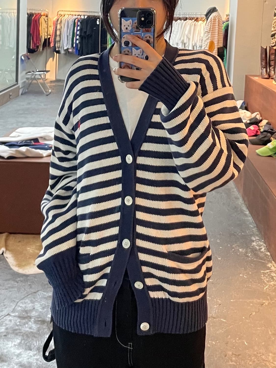폴로 랄프로렌 스트라이프 코튼 가디건 H208 상품이미지1