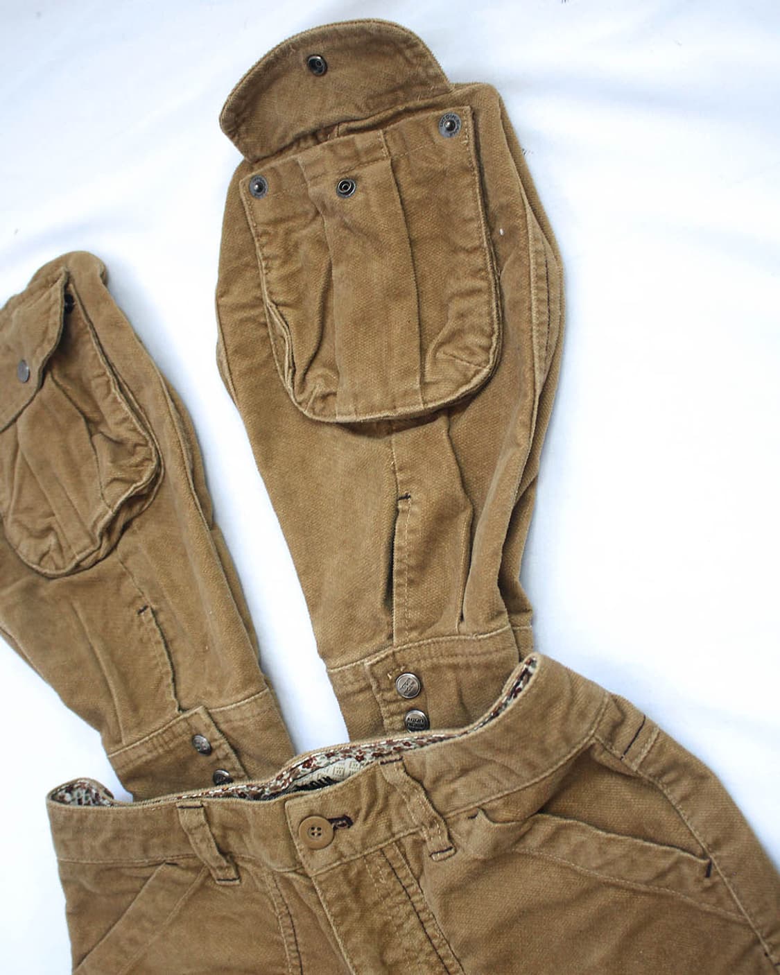 Cargo micro B-ear ochre shorts 상품이미지2