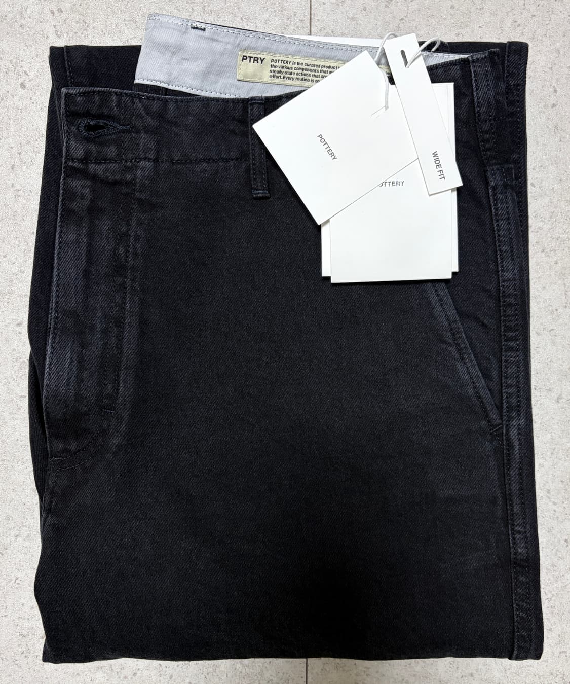 One Washed Wide Denim (New) - Blue Black 상품이미지3