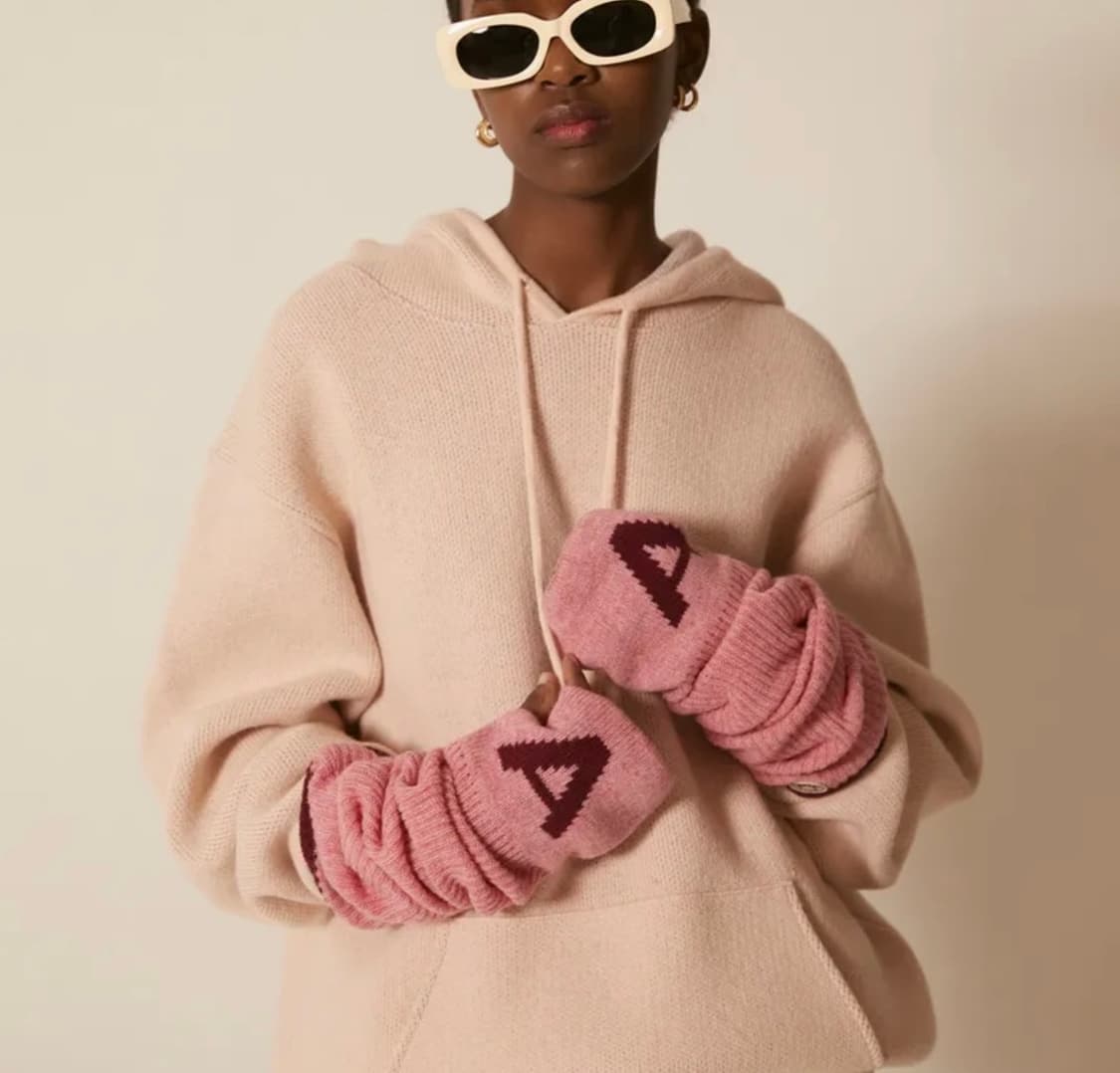 노앙 로고 패치 니트 워머 상품이미지1