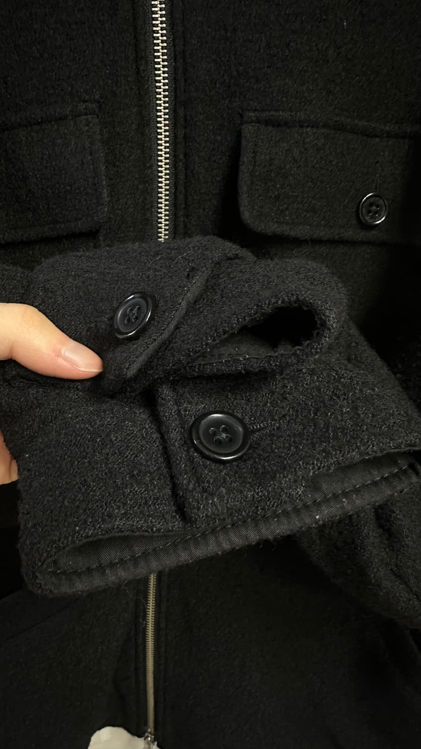 스투시 x 파타 보일드 울 셔츠 자켓 L사이즈 상품이미지4