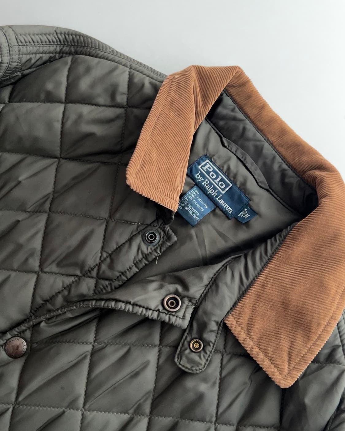 폴로 랄프로렌 코듀로이 카라 퀼팅 자켓 M  상품이미지6