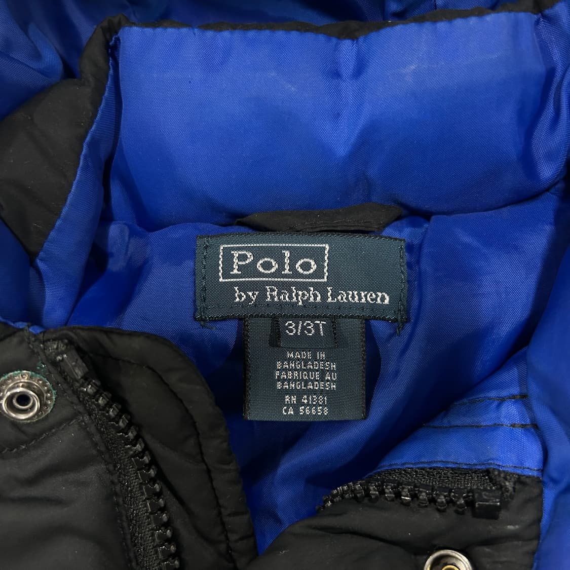 폴로 랄프로렌 아동 패딩 블랙 3T 상품이미지2