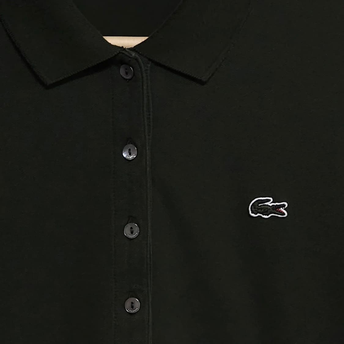 여성55)LACOSTE 라코스테 긴팔 카라티 카키 상품이미지2