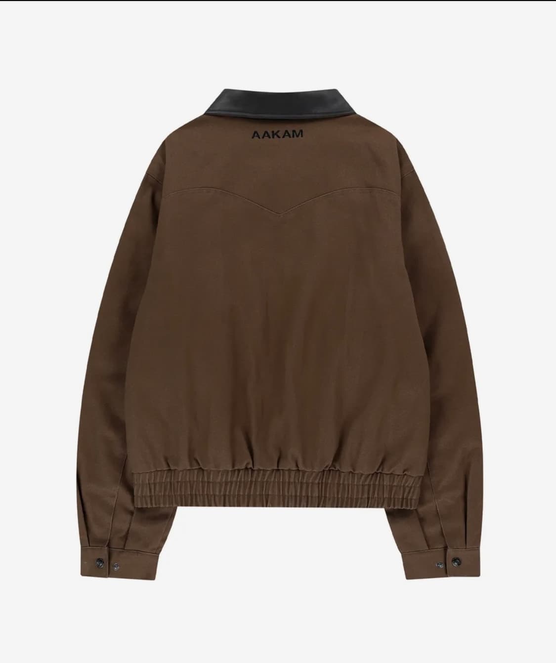 아캄 Contrast leather work jacket 상품이미지4