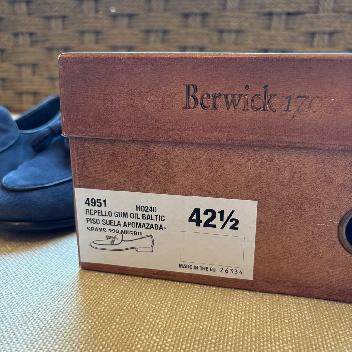 [미사용] Berwick 4951 벨지안 스웨드 태슬로퍼 42 1/2 상품이미지3