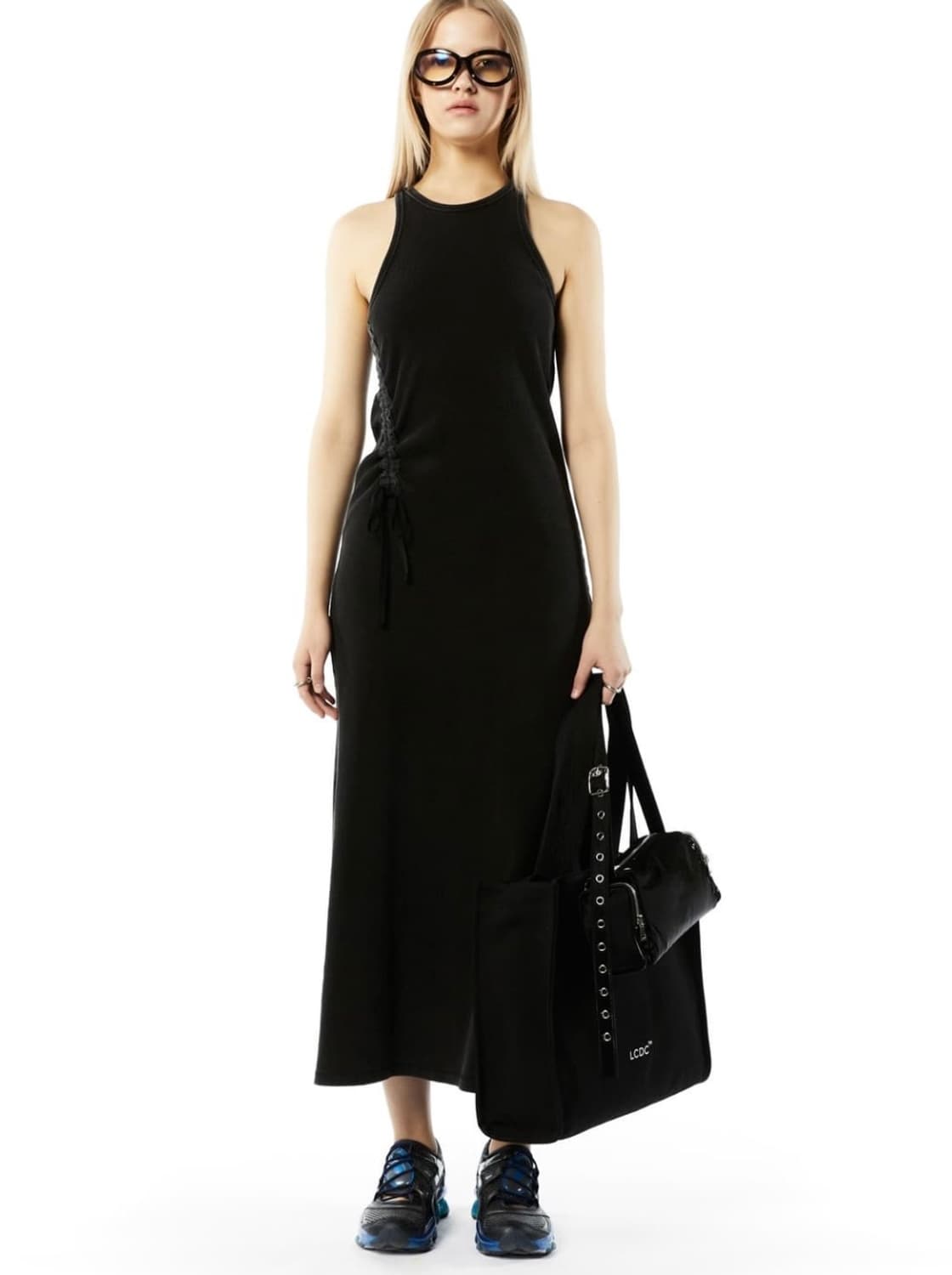 LCDC EYELET BELT-STRAP BAG (BLACK) 상품이미지4