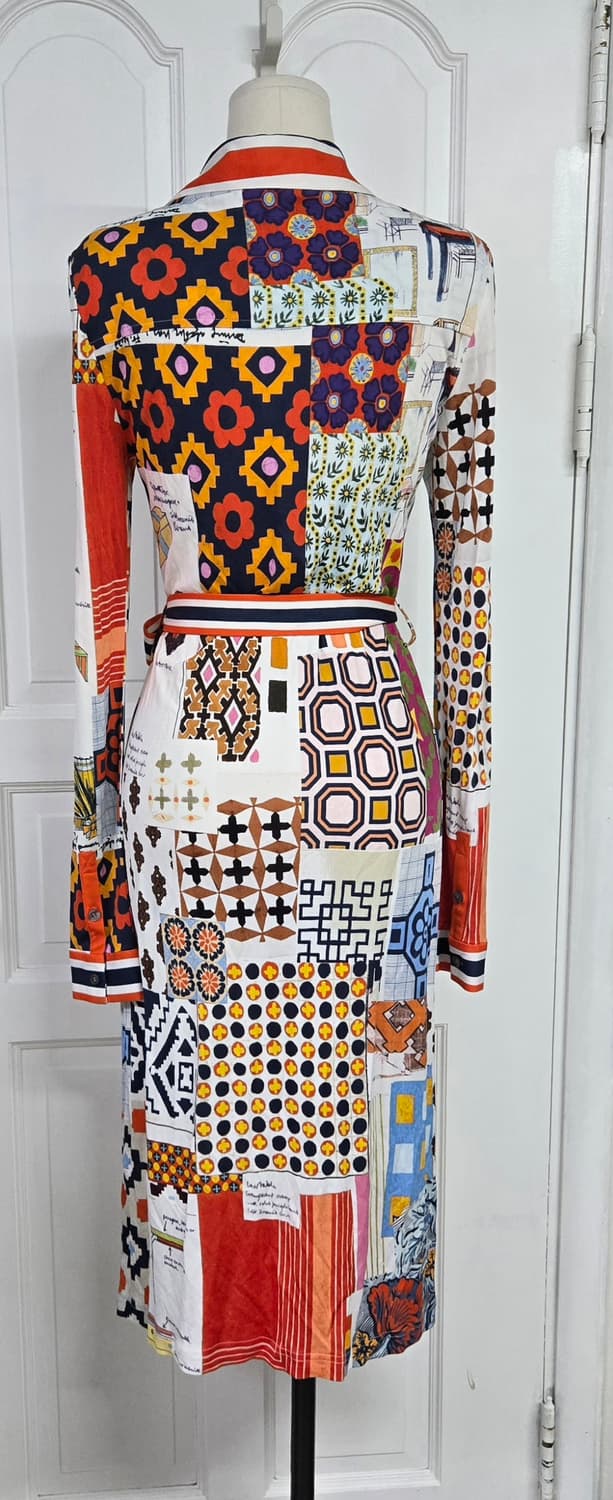 토리버치 패턴 셔츠 원피스  상품이미지5