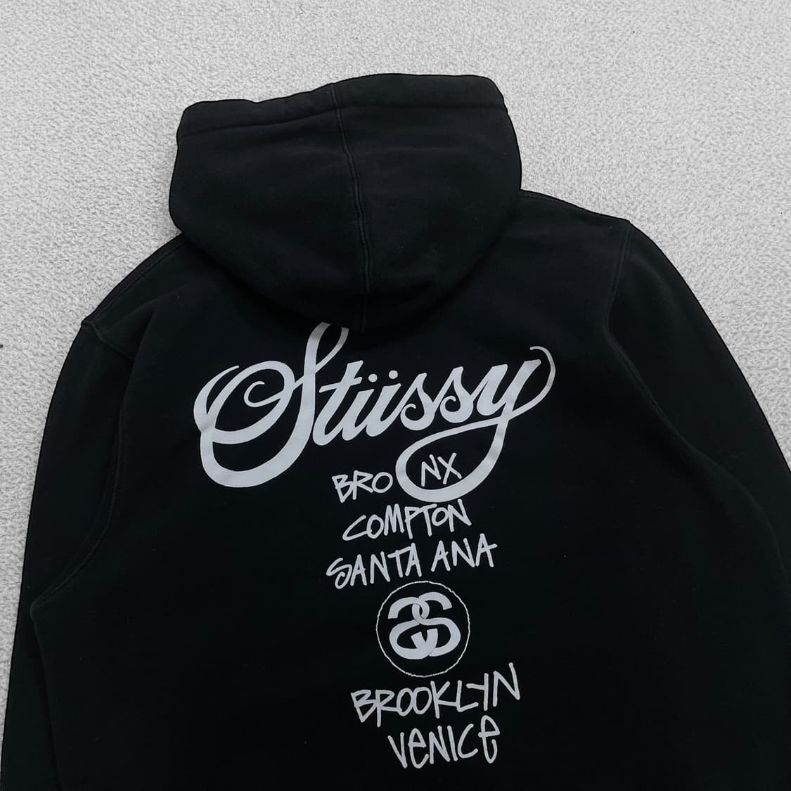 스투시 Stussy 월드투어 후드티 블랙 상품이미지3