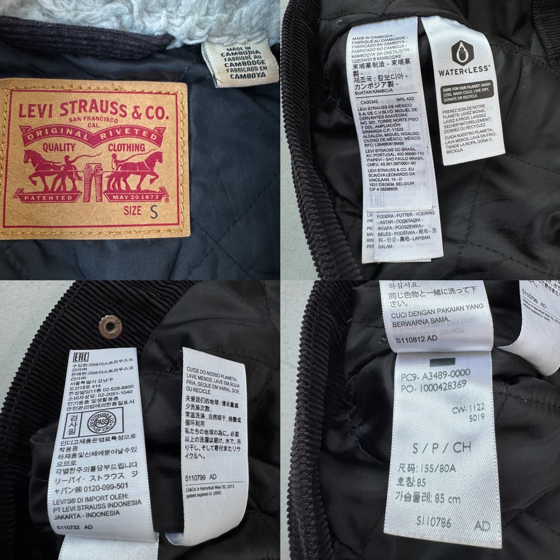 리바이스 코듀로이 쉐르파 트러커 자켓 상품이미지10