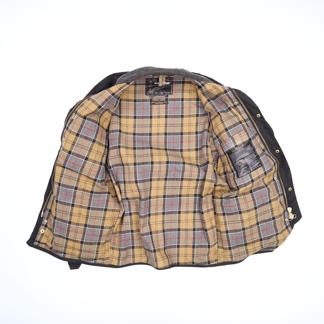 95 바버 인터네셔널 A7 벨티드 왁스 자켓 블랙 4221 상품이미지3