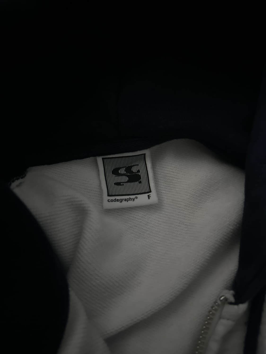 코드그라피 배색 후드집업 상품이미지6