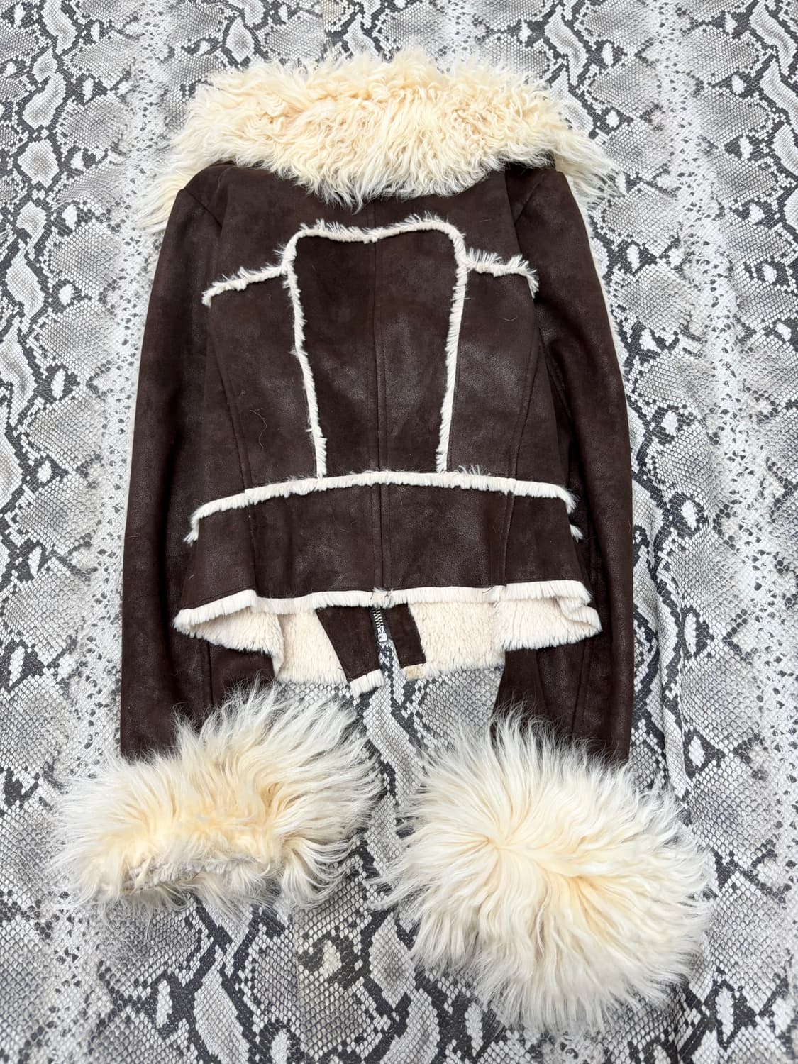 00’s Design Side Zipper White Sheep Fur  상품이미지7