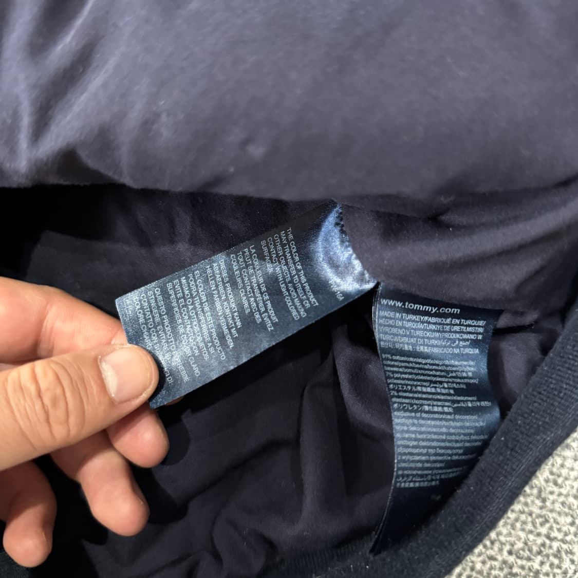 타미힐피거 데님 퀼팅 블루종 상품이미지6