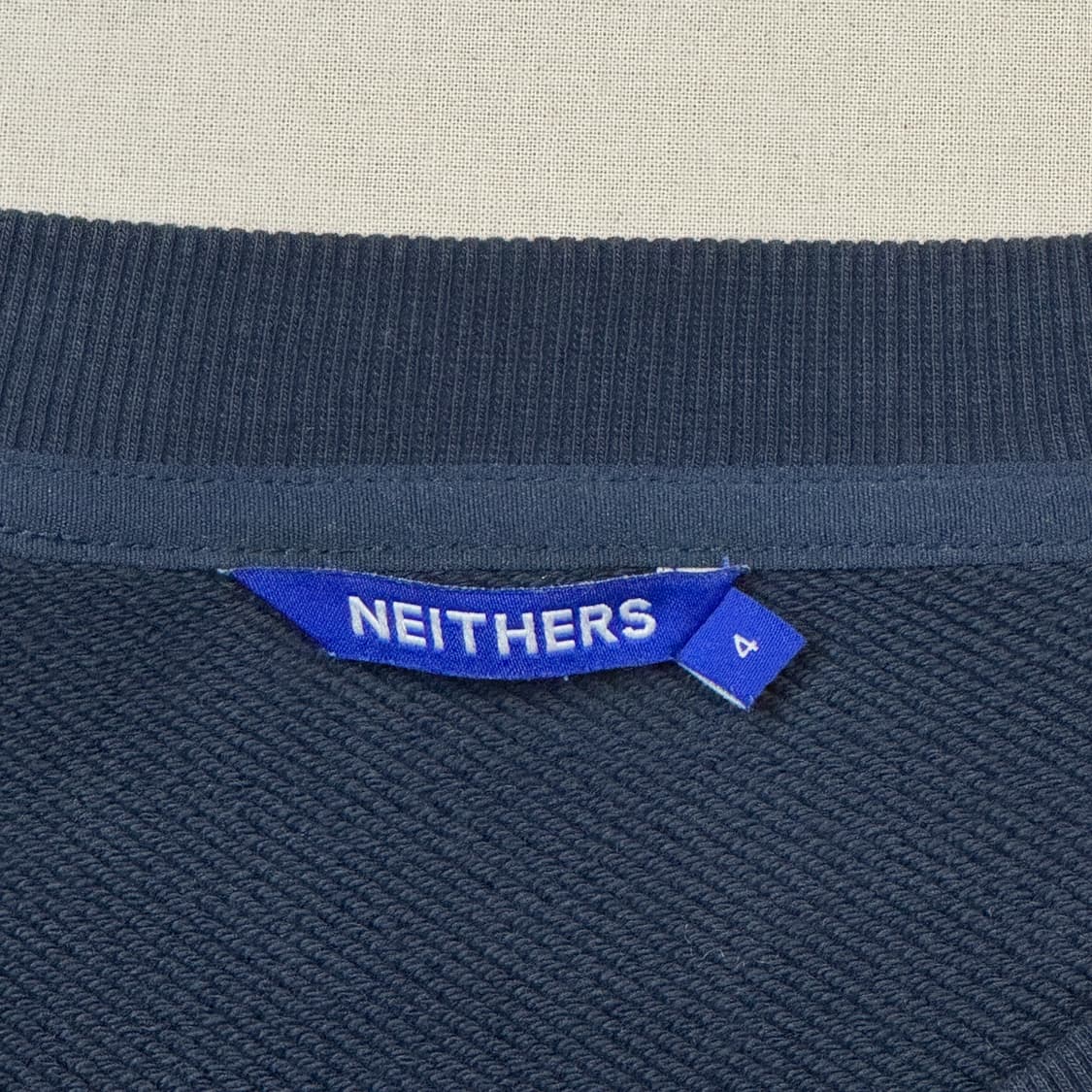XL) NEITHERS 네이더스 스몰로고 스웻 상품이미지8