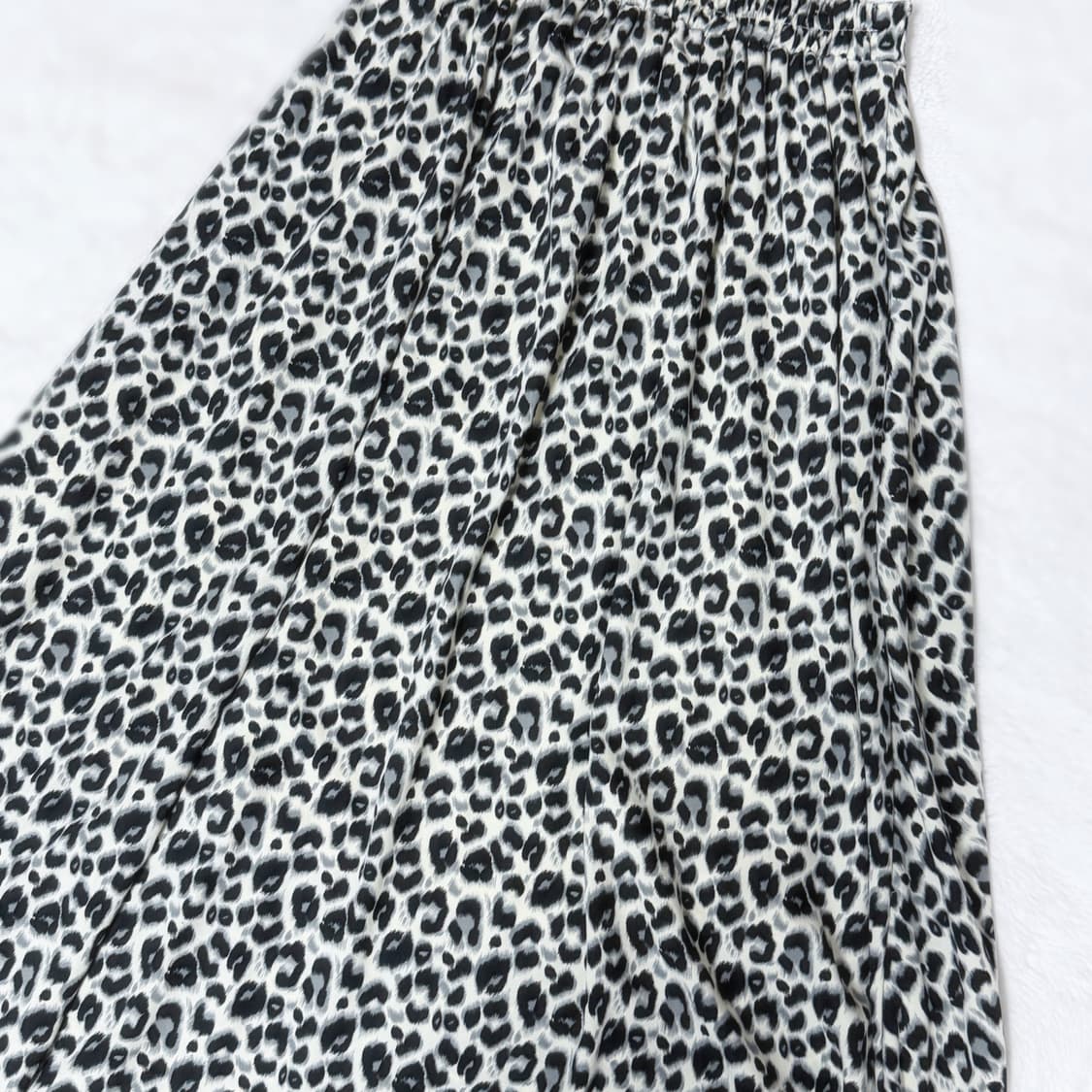ARCHIVES 히메갸루 오네갸루 그레이 레오파드 플리츠 스커트 상품이미지5