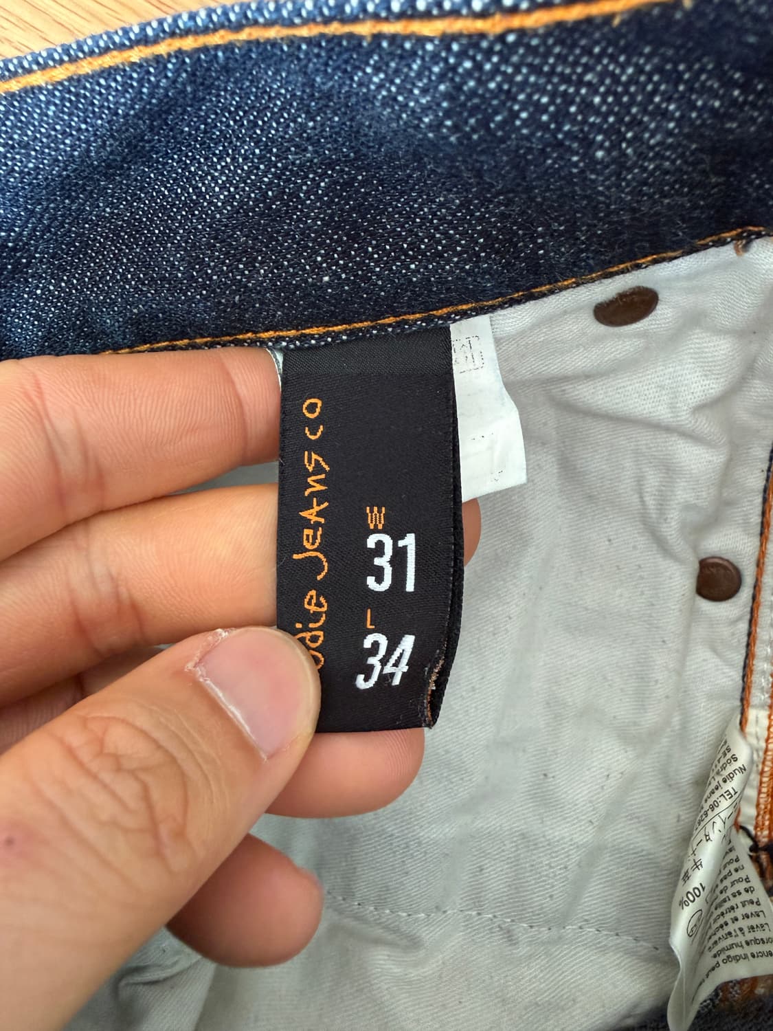 누디진(Nudie jeans) 슬림 잼 생지 데님(ITALY) 상품이미지8