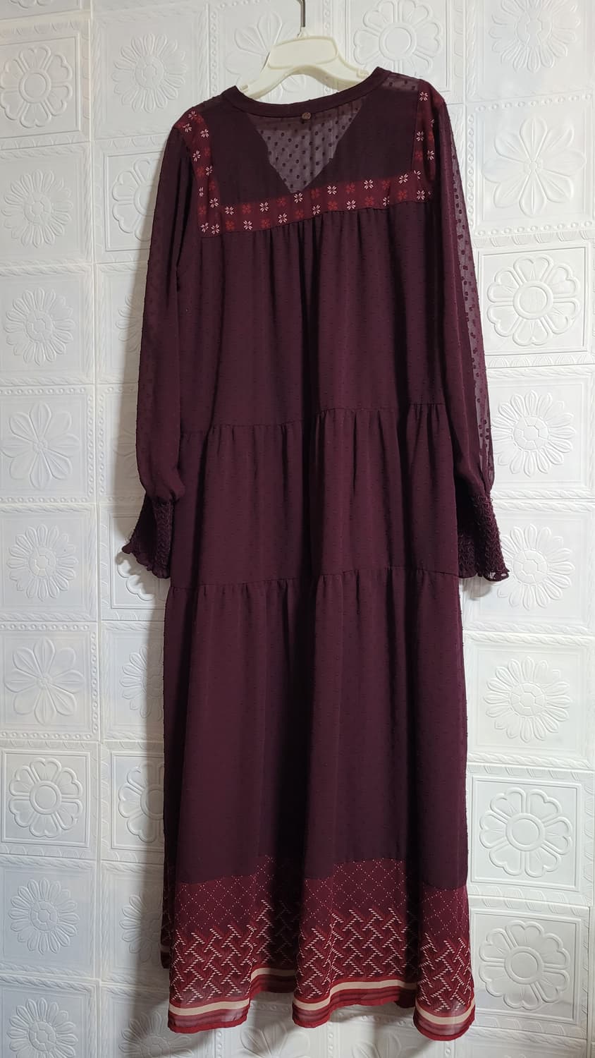 써스데이아일랜드 쉬폰 롱 원피스  상품이미지5