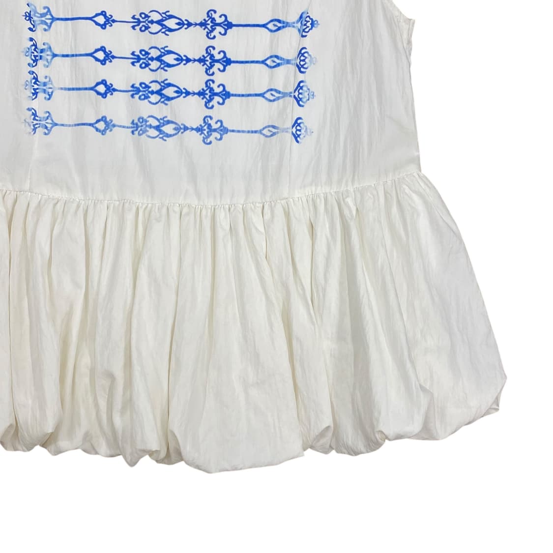 Printed Frill White Top  상품이미지4