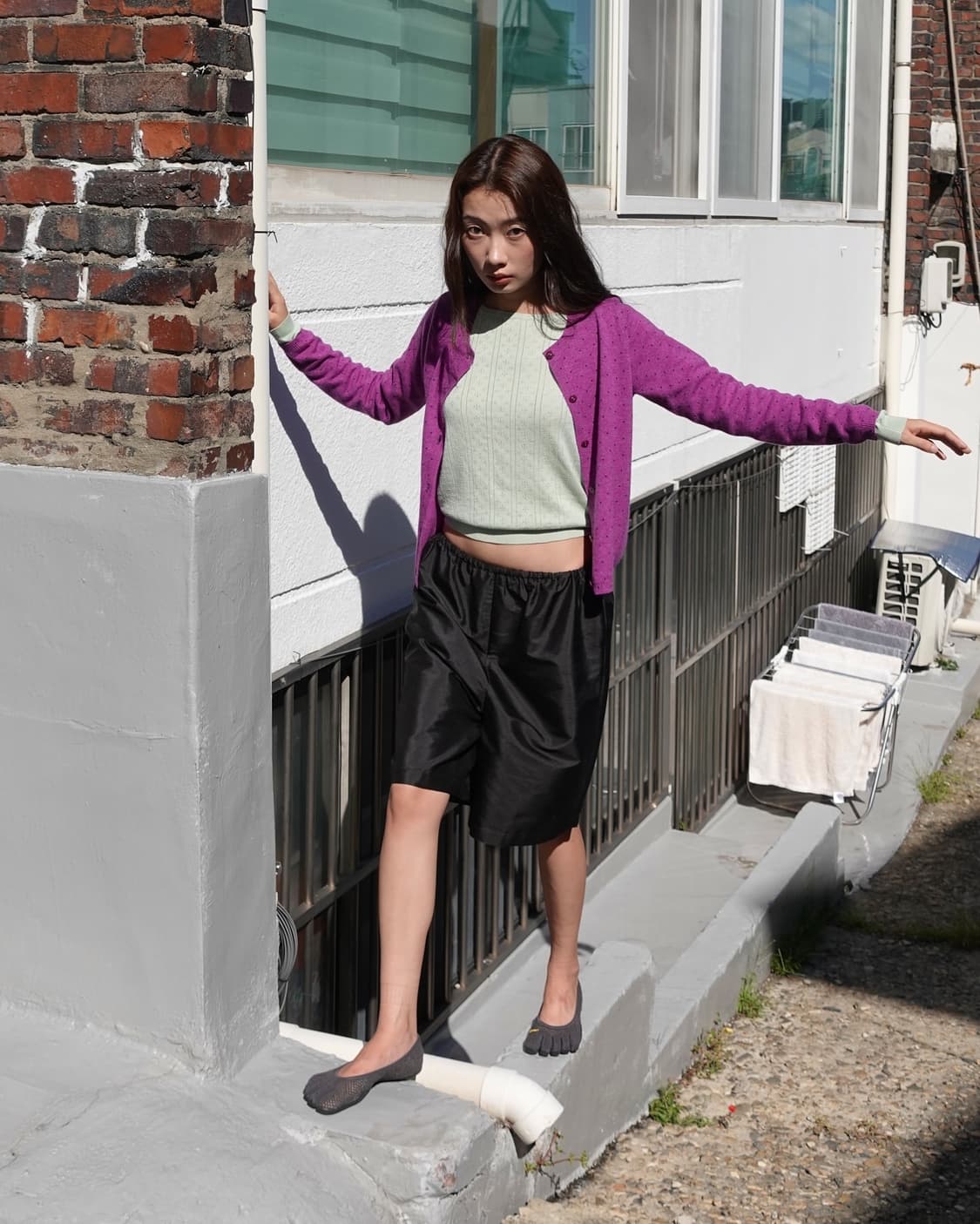 퓨어 캐시미어 NYC 가디건 + 보트넥 티셔츠 상품이미지3