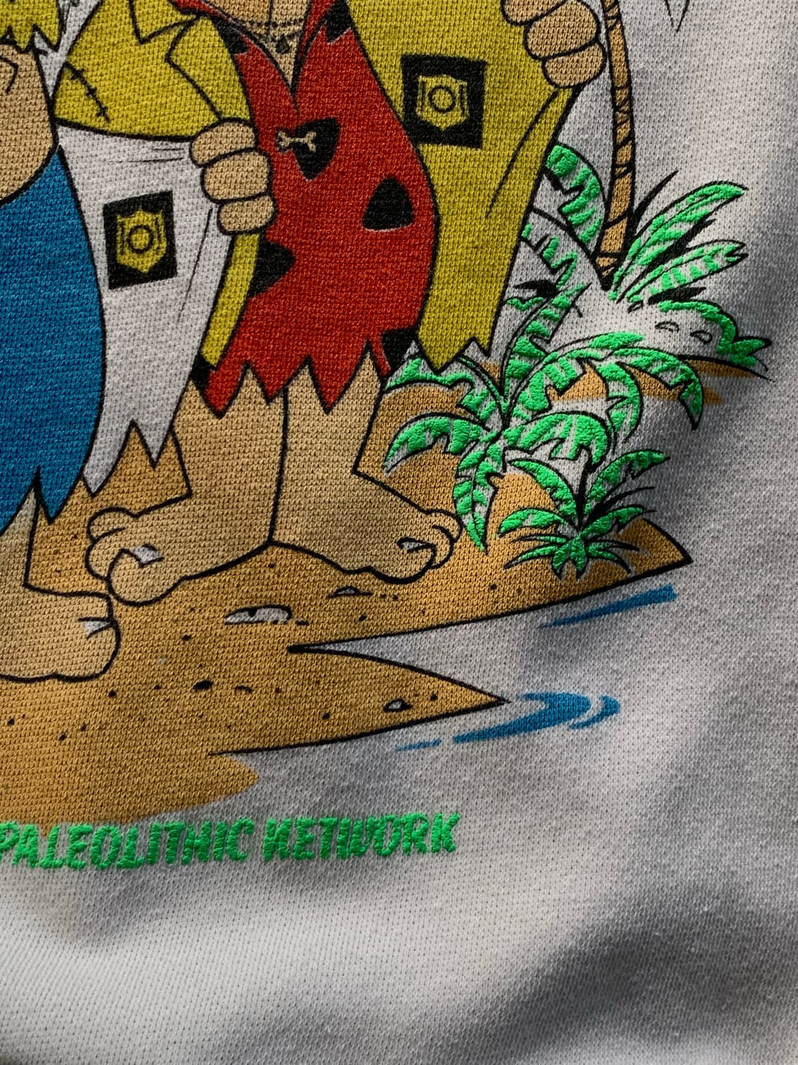 80s 플린스톤 BEDROCK VICE 프린팅 스웻셔츠 상품이미지4