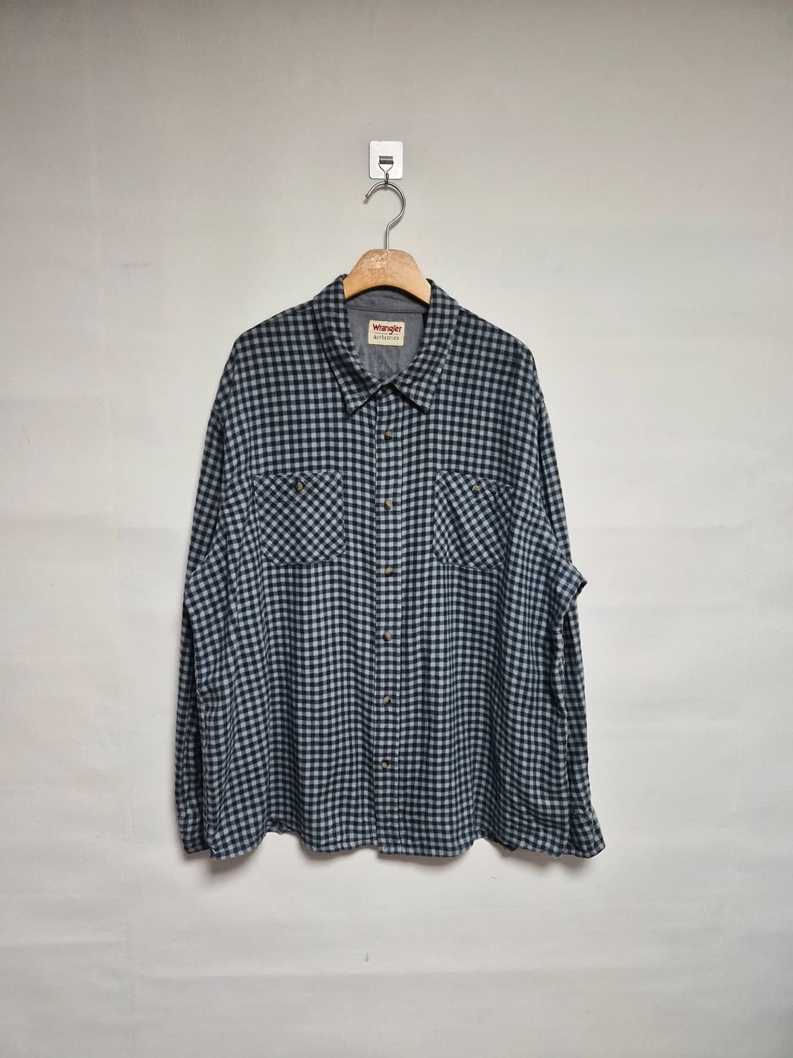 랭글러Wrangler 코튼 체크 셔츠 2XL사이즈 - S296 상품이미지1