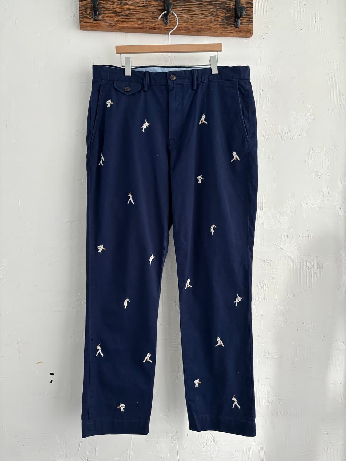 Polo 폴로 랄프로렌 QR신형 네이비 코튼 팬츠 상품이미지3