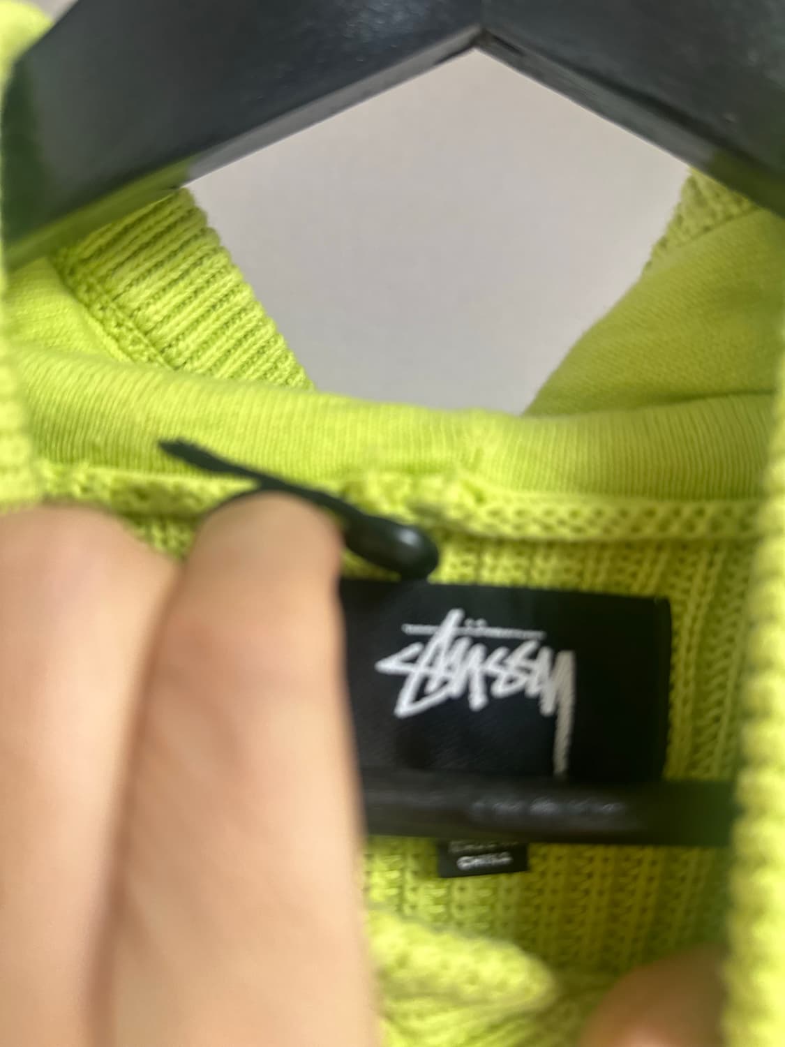 정품 스투시 코튼 니트 후드 판매합니다 상품이미지5