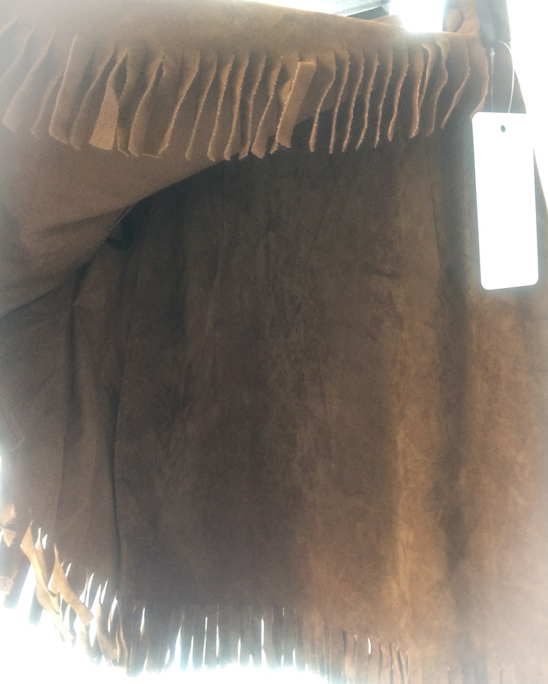 Fringe suede wrap skirt 상품이미지4