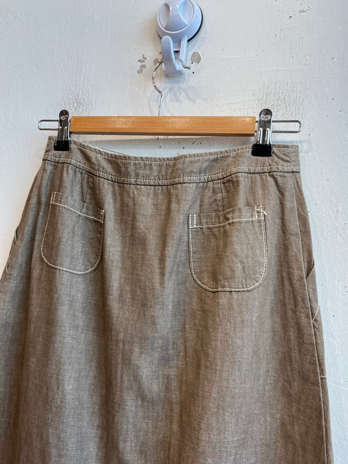 NIMES 네추럴 버튼 스커트 치마 Made in JAPAN 상품이미지4