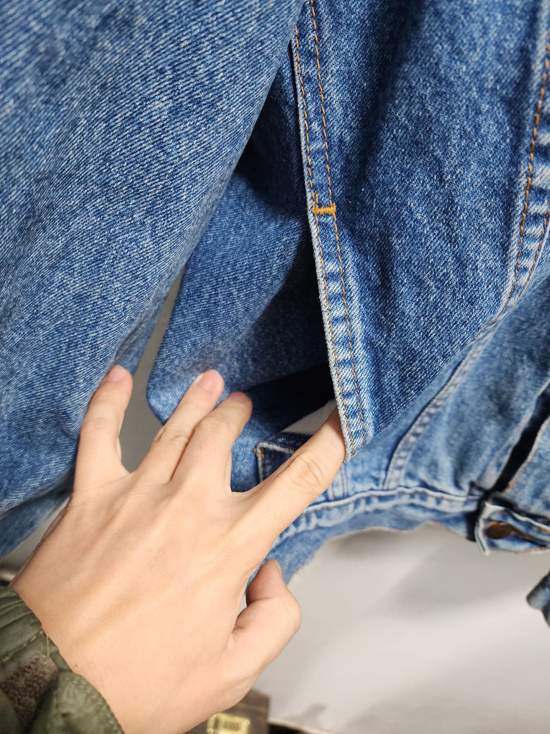 90s 리바이스 빈티지 데님 청자켓 상품이미지3