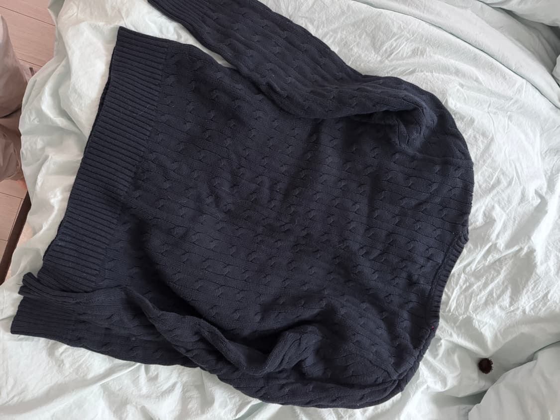 폴로 케이블니트 XL 네이비 상품이미지2