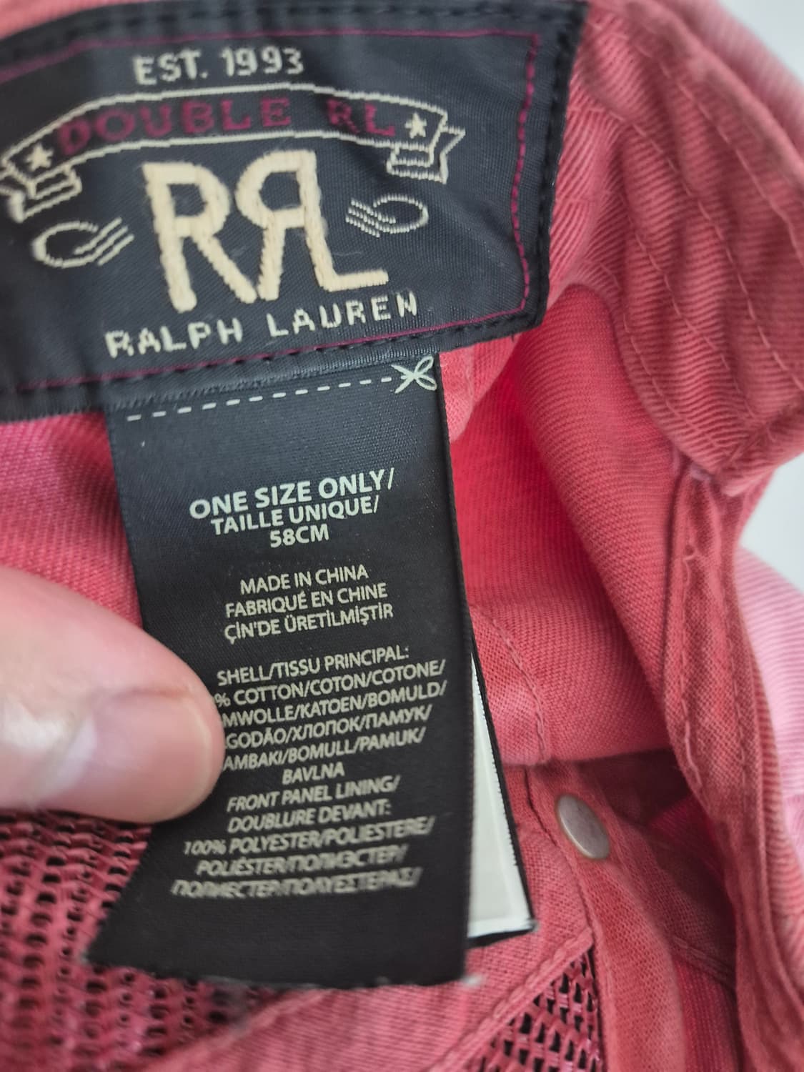 rrl 트러커 볼캡 상품이미지5