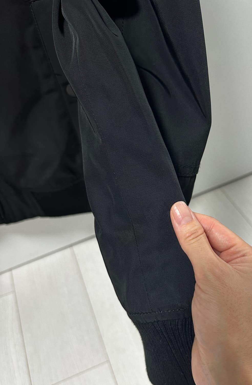 남성 블랙 블루종 자켓 L사이즈 상품이미지7