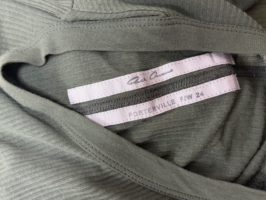 릭오웬스 레이어드 티셔츠 카키 XS사이즈 상품이미지5