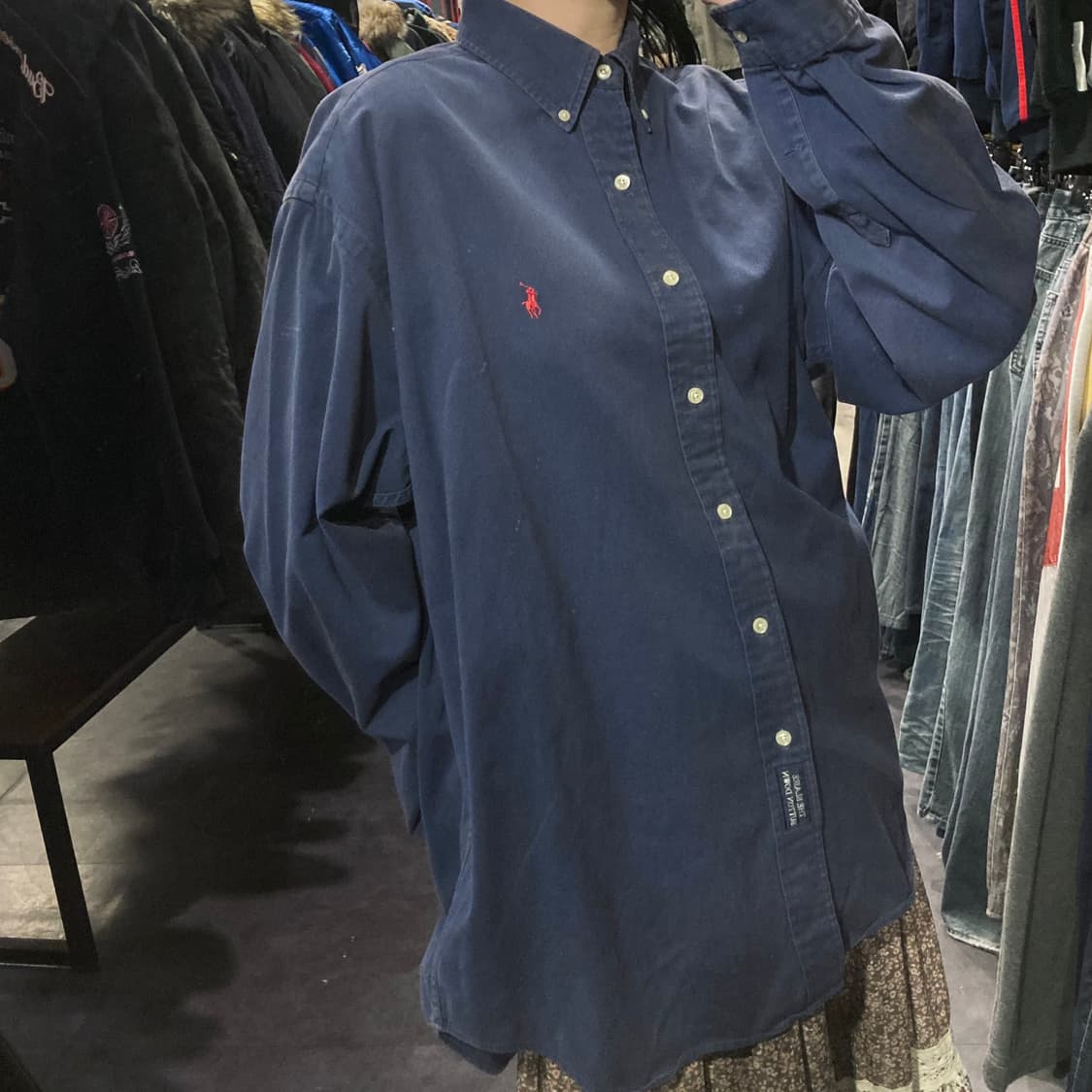 [IM]폴로 랄프로렌 셔츠 네이비 상품이미지5