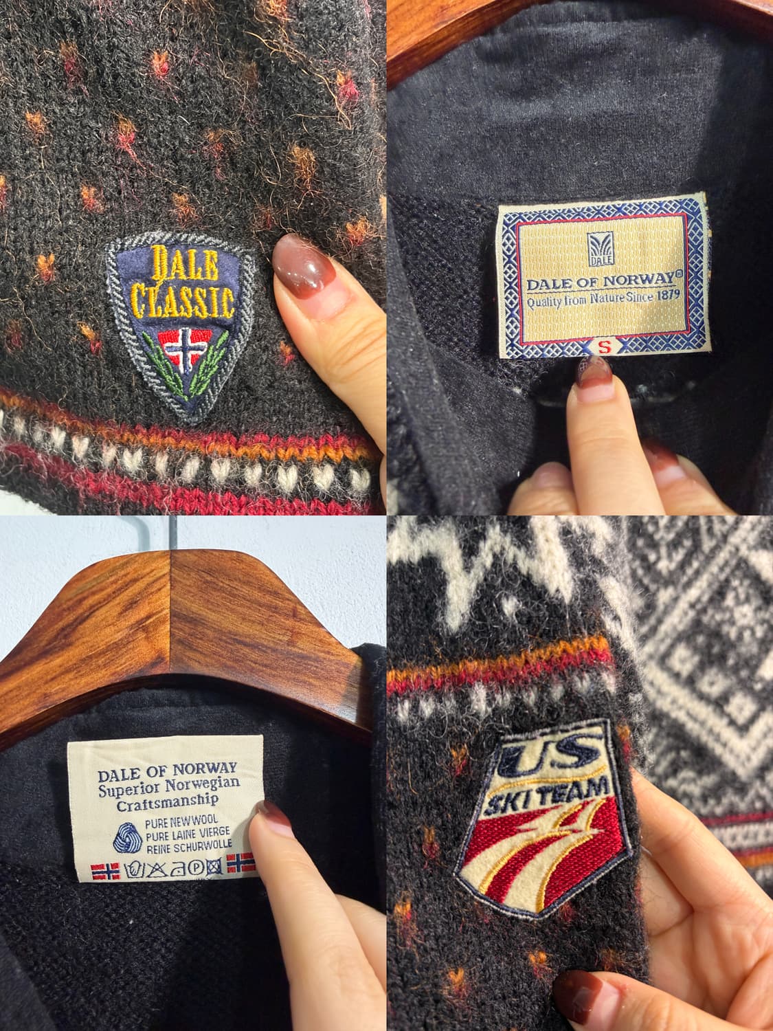 [s] Dale of norway 데일오브노르웨이 반집업 니트 울100% 상품이미지6