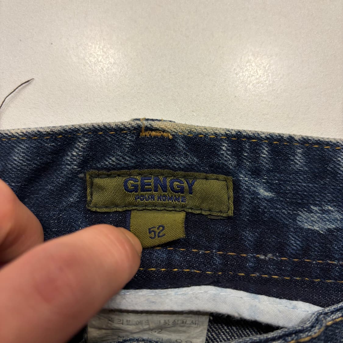 [52] 젠지 옴므 데미지 워싱 청바지 데님 팬츠 B856 상품이미지5