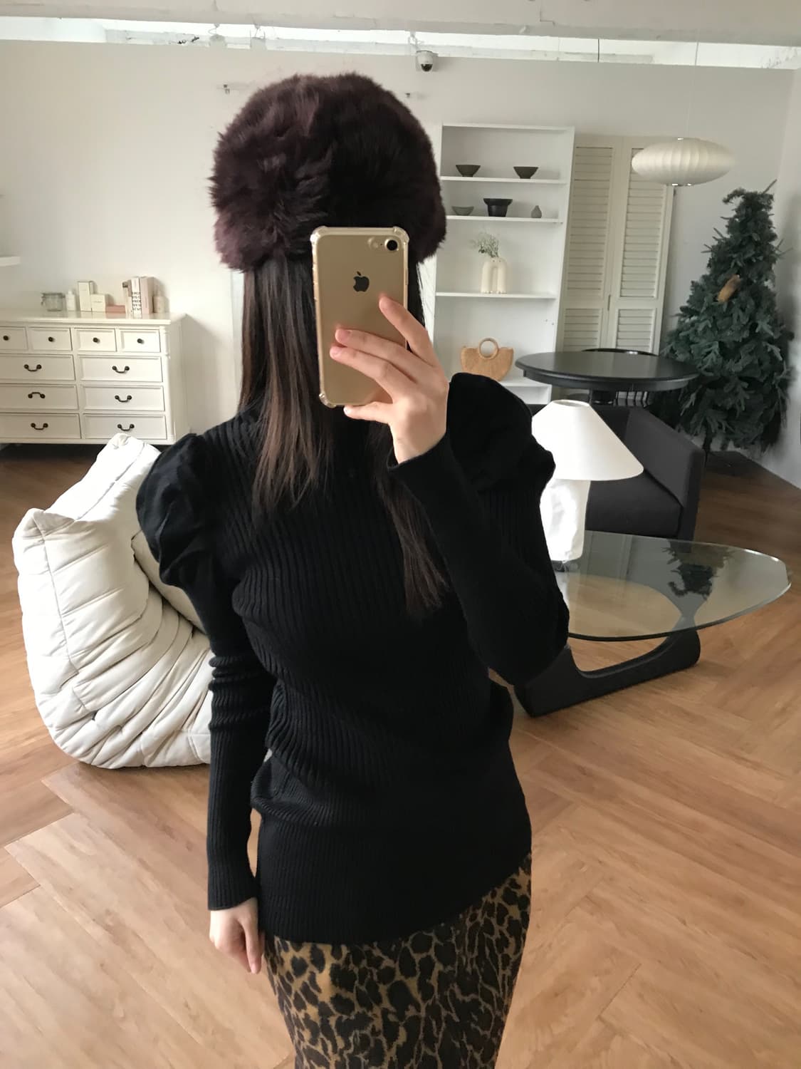 vintage puff turtle neck knit 상품이미지2