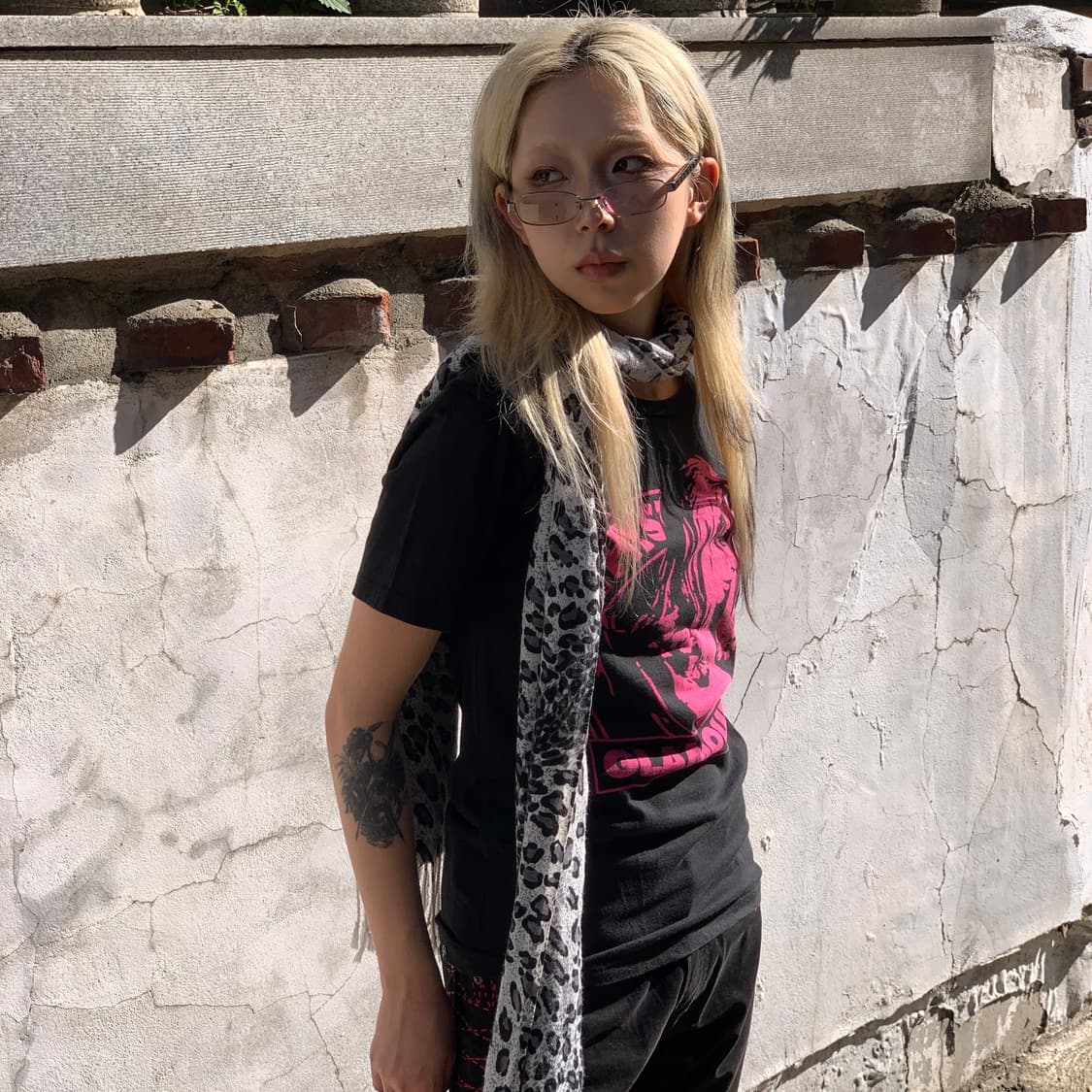 Gucci (구찌) 사이드 셰리 라인 메탈 프레임 안경 상품이미지3