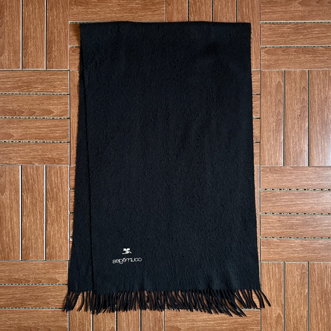 Courreges fringe angora wool muffler 상품이미지3