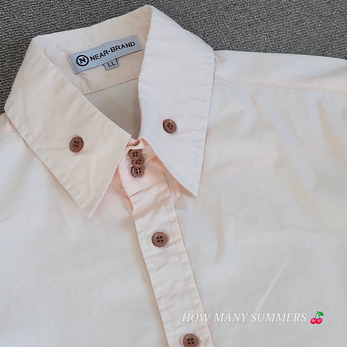 ​[NEAR BRAND] 니어 브랜드 여성 슬림핏 버튼다운 긴팔 셔츠 상품이미지2