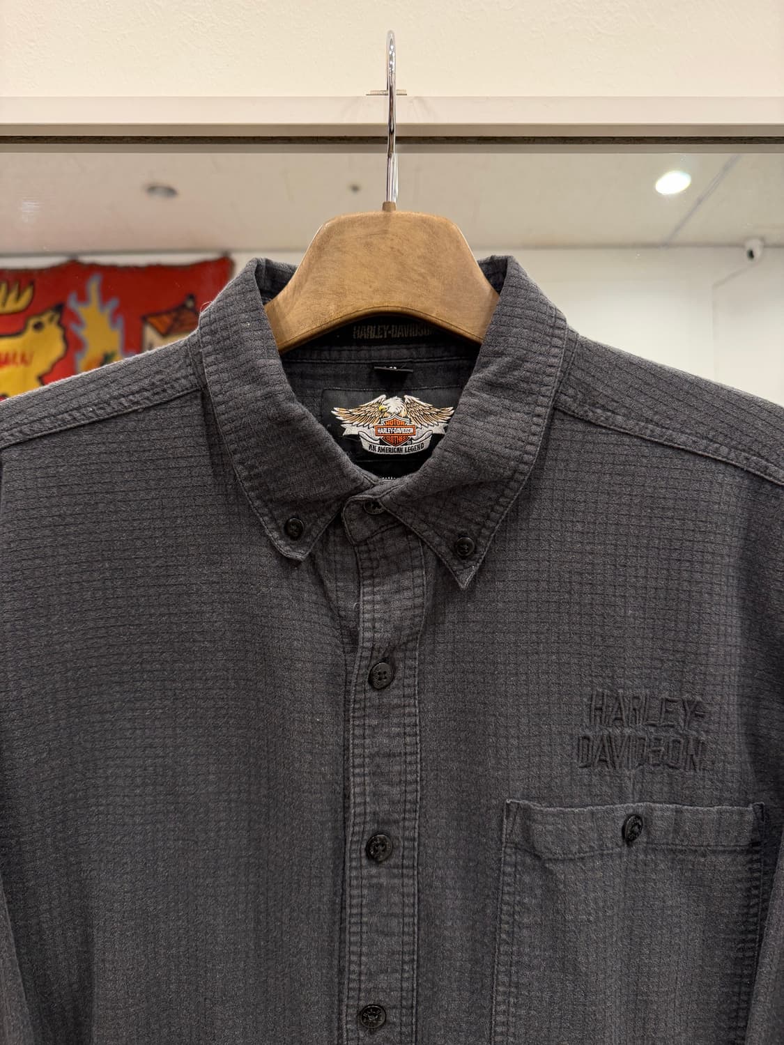 00s Harley-Davidson 할리데이비슨 써멀 와플 셔츠 상품이미지3