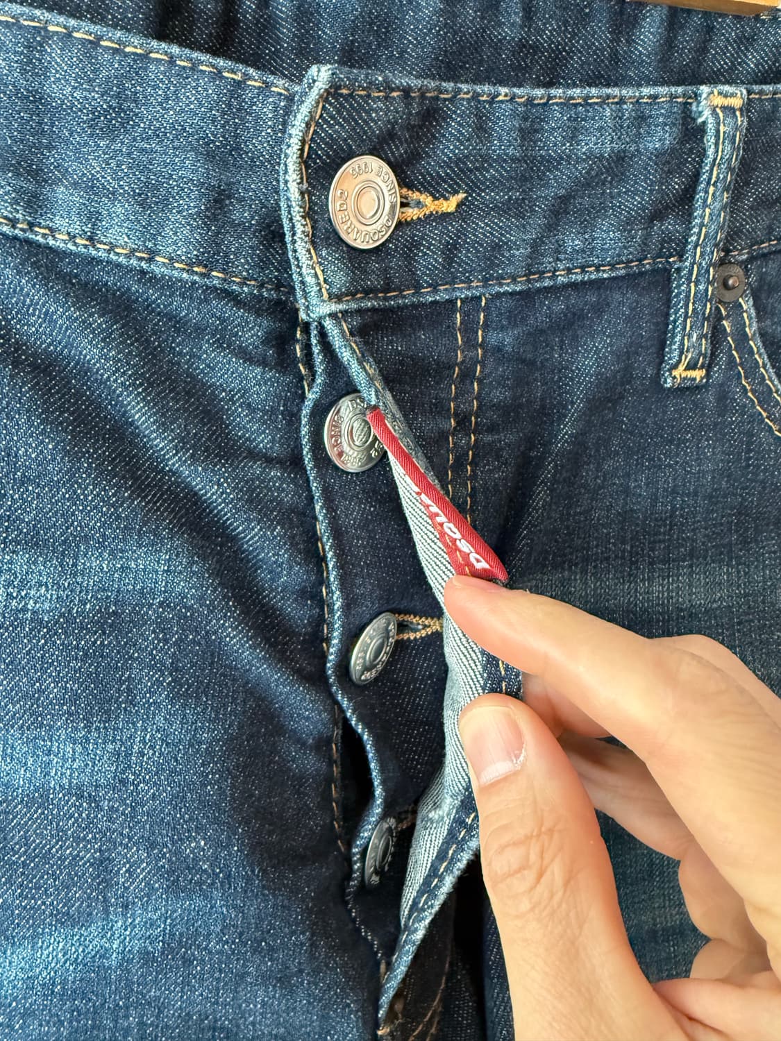 디스퀘어드 DSQ D2 디퀘 루키진 데님 청바지 56사이즈 정품 루키 밑 상품이미지4